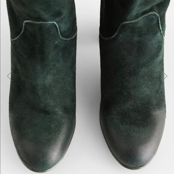 Free People FP New Dakota Leather Suede Slouchy Boot Boots Booties Heels 41 - Picture 8 of 16